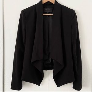 BCBG black lined waterfall blazer